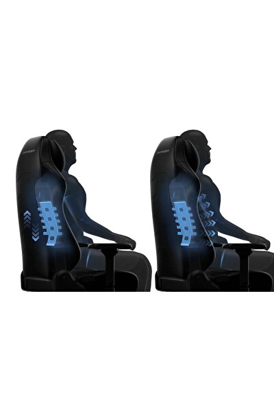 DXRacer Master Serisi XL Mikrofiber Suni Deri 4D Kolçaklı Oyuncu Koltuğu Siyah