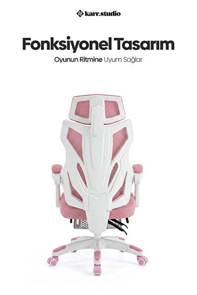 Karr Gaming Zephyr Oyuncu Koltuğu - Pembe
