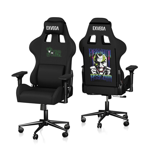 Exvega Vesta Joker Lisanslı Oyuncu Koltuğu Siyah