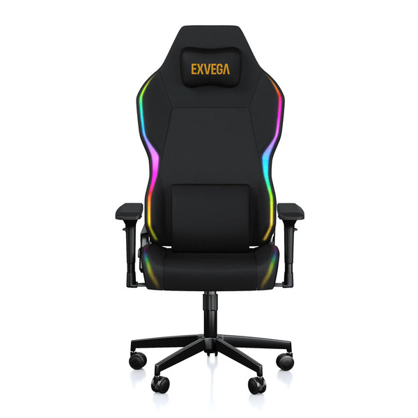 Exvega Lunar Active Rgb Gold Oyuncu Koltuğu Siyah