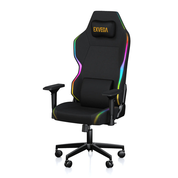 Exvega Lunar Active Rgb Gold Oyuncu Koltuğu Siyah