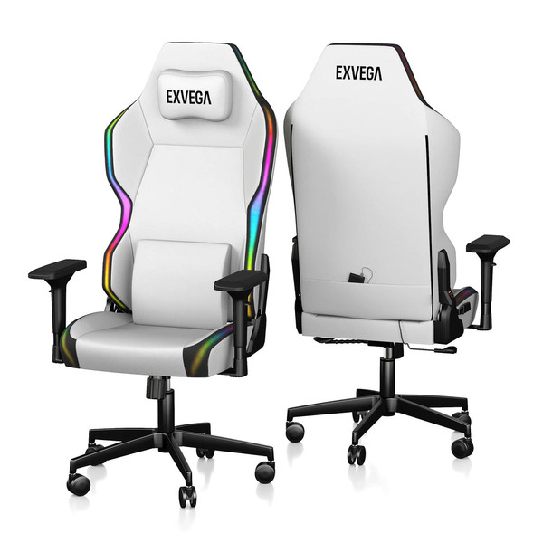 Exvega Lunar Active Rgb Arctic Oyuncu Koltuğu Beyaz