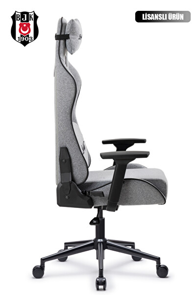 Fanchair x Beşiktaş Goal Gri Kumaş Lisanslı Oyuncu Koltuğu