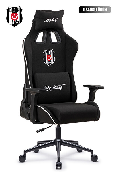 Fanchair x Beşiktaş Goal Siyah Kumaş Lisanslı Oyuncu Koltuğu