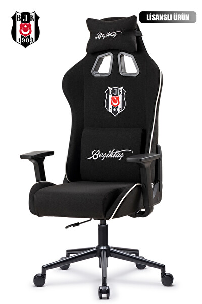 Fanchair x Beşiktaş Goal Siyah Kumaş Lisanslı Oyuncu Koltuğu
