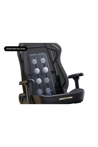 DXRacer Martian Serisi 4D Kolçak 4D Entegre Bel Desteği 90-135 Derece Sırt Yatma Desteği Deri Oyun Koltuğu