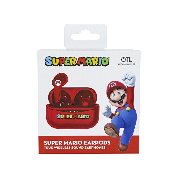 OTL Nintendo Super Mario Şarj Kutulu Kırmızı Kablosuz Kulaklık