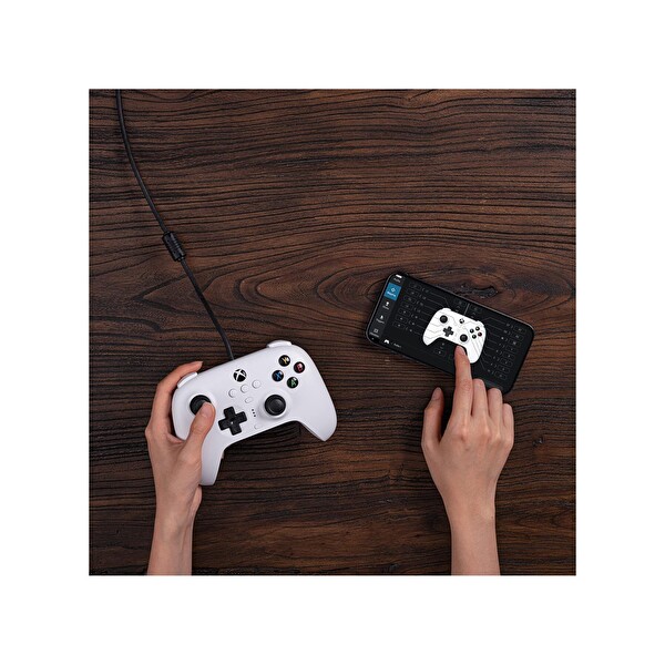 8bitdo Pro 2 Xbox Series X Series S - 0ne & Windows Beyaz Kablolu Controller