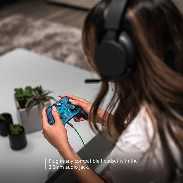 Microsoft Xbox Uyumlu 9. Nesil Mavi Kamuflaj Wireless Controller