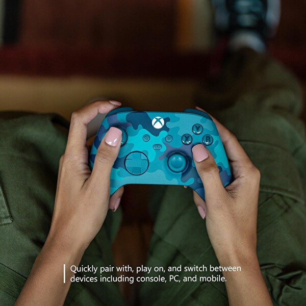 Microsoft Xbox Uyumlu 9. Nesil Mavi Kamuflaj Wireless Controller