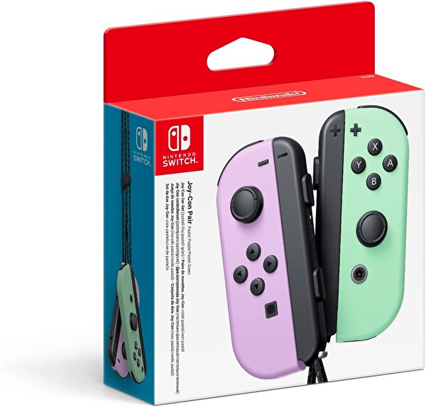 Nintendo Switch Pastel Mor Yeşil Joy-Con Oyun Kolu (İthalatçı Garantili)