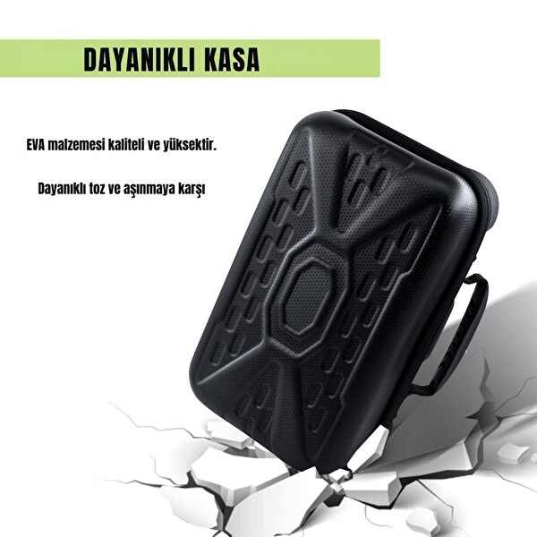 Cosmostech Xbox Series S Konsol ve Aksesuarlar için Seyahat Taşıma Çantası Siyah