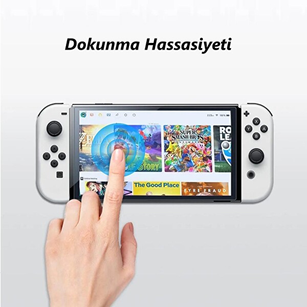 Engo Nintendo Switch OLED 7 inç Oyun Konsolu Nano Ekran Koruyucu