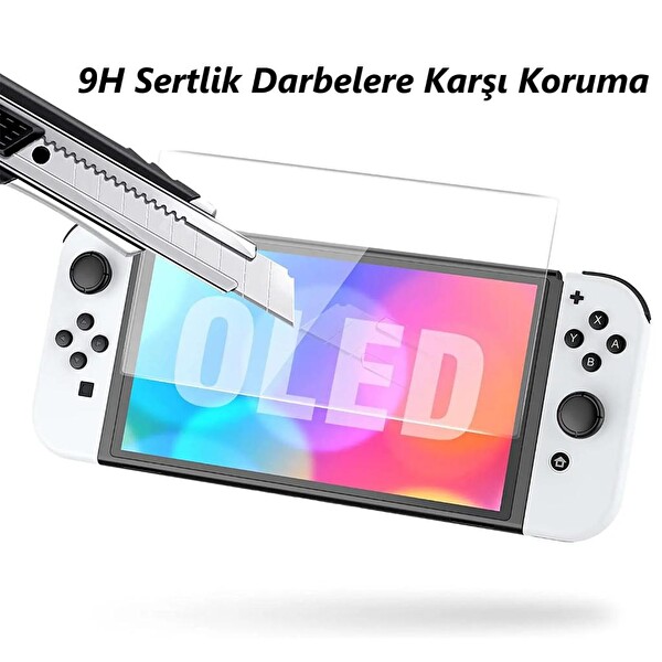 Engo Nintendo Switch OLED 7 inç Oyun Konsolu Mat Ekran Koruyucu