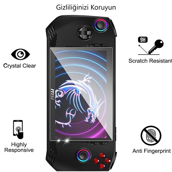 Engo MSI Claw A1M 7 inç Hayalet Ekran Koruyucu Gizlilik Filtresi