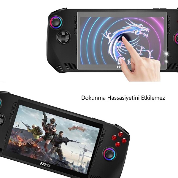 Engo MSI Claw A1M 7 inç Oyun Konsolu Mat Ekran Koruyucu Şeffaf