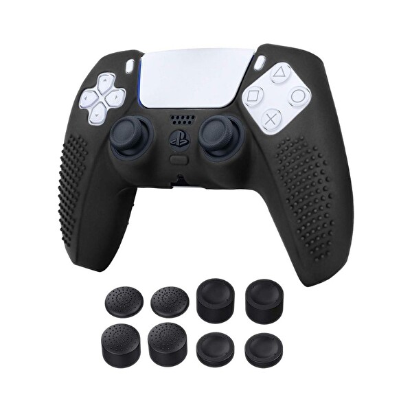 Cosmostech PS5 Controller Joystick Oyun Kolu Gamepad Uyumlu Silikon + 8'li Analog Koruyucu