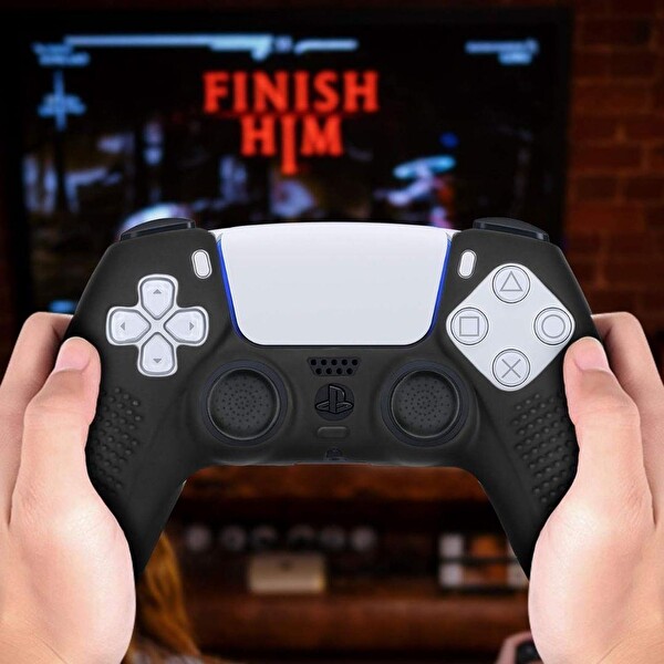 Cosmostech PS5 Controller Joystick Oyun Kolu Gamepad Uyumlu Silikon + 8'li Analog Koruyucu