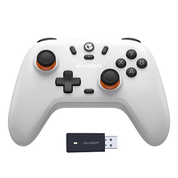Gamesir Nova Lite Hall Effect 2.4G Wireless Nintendo Switch - Windows PC - Steam Deck - Android - Ios Beyaz Controller