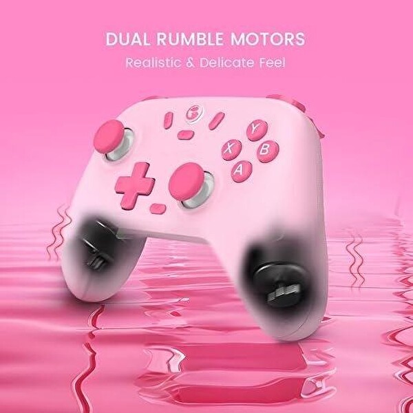 Gamesir Nova Lite Hall Effect 2.4G Wireless Nintendo Switch - Windows PC - Steam Deck - Android - Ios Pembe Controller