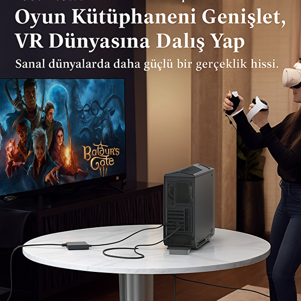 Cosmostech PS VR2 Uyumlu Pc Adaptörü – Windows İçin PS5 Sanal Gerçeklik Bağlantı Aparatı