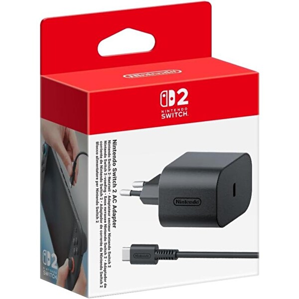 Nintendo Switch 2 AC Adaptör Orijinal Türkiye Girişli Şarj