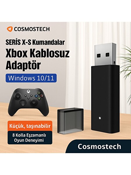 Cosmostech 2334 Xbox PC Uyumlu Kablosuz Oyun Alıcısı Adaptörü