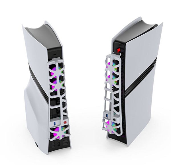Konsolplus PS5 PRO Soğutucu Işıklı Rgb Fan Dobe TP5-35153S Siyah