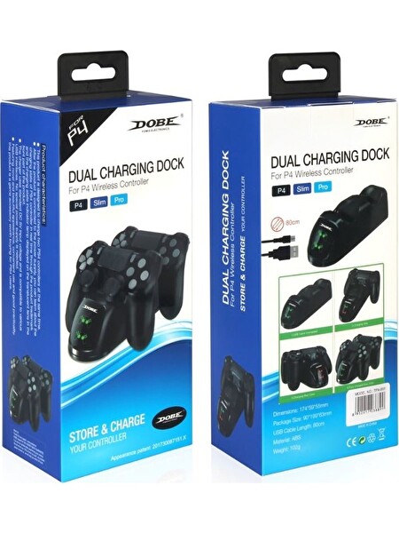 Dobe TP4-889 PS4 Dualshock 4 Göstergeli Şarj Stand Kiti