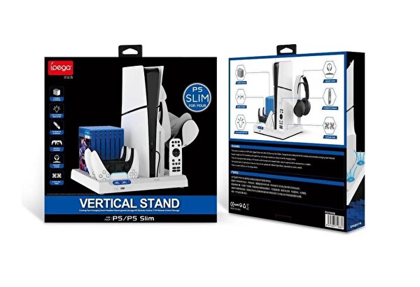 Ipega PG-P5S028 PS5 Slim Fat Soğutucu Özellikli VR Standlı Dikey Şarj Standı