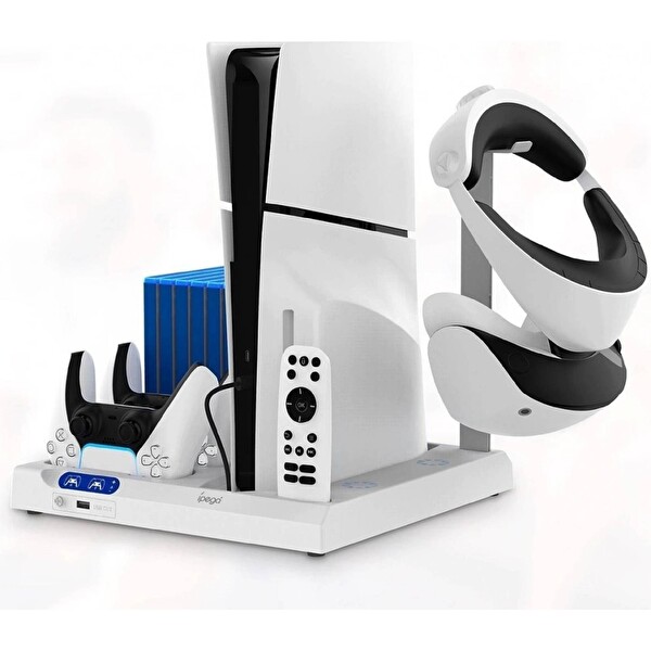 Ipega PG-P5S028 PS5 Slim Fat Soğutucu Özellikli VR Standlı Dikey Şarj Standı