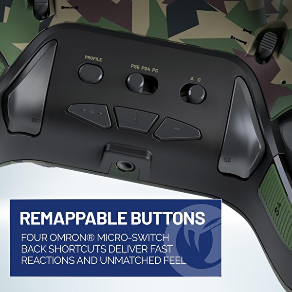 Nacon Revolution 5 Pro Officially Licensed PlayStation Wireless Field Camo Gaming Controller