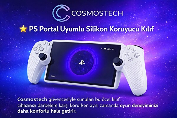 Cosmostech PS Portal İçin Silikon Koruyucu Kılıf Beyaz