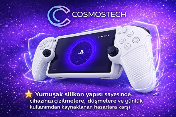 Cosmostech PS Portal İçin Silikon Koruyucu Kılıf Beyaz