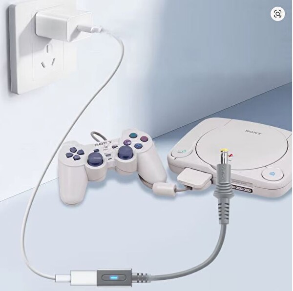 Konsolplus PS1 PS2 70000 Sega Drive 2 Genesie 2 için Şarj Kablosu Çevirici TYPE-C Dönüştürücü