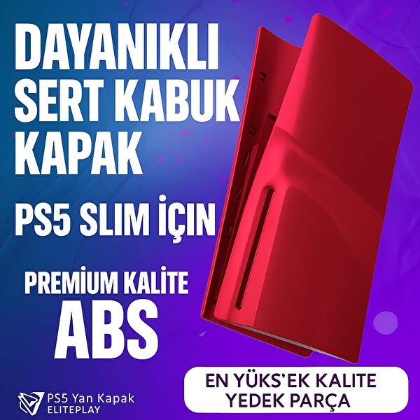 Cosmostech Playstation 5 Slim Faceplate Kapak Seti - Kırmızı