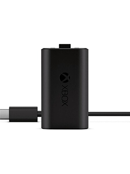 Microsoft Xbox 9. Nesil Oyun ve Şarj Kiti Siyah - Şarj Edilebilir Pil - USB-C Kablo - Series X/S Uyumlu (İthalatçı Garantili)