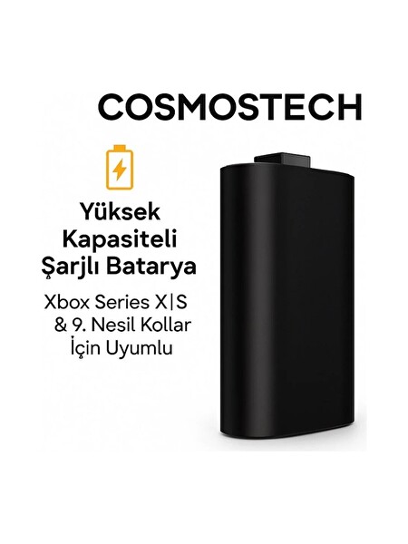 Cosmostech Xbox Series X/S One One S Uyumlu Batarya Şarj Kiti (İthalatçı Garantili)