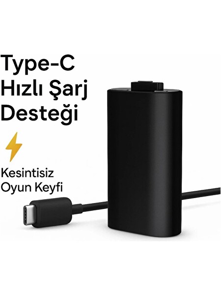 Cosmostech Xbox Series X/S One One S Uyumlu Batarya Şarj Kiti (İthalatçı Garantili)