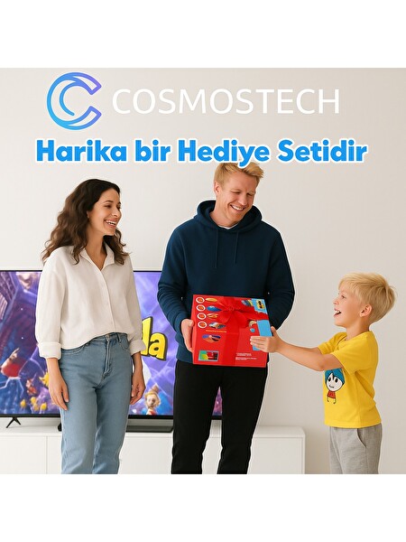 Cosmostech N.Switch Sports 24'ü 1 Arada Joy-Con 2 Uyumlu Aksesuar Kiti (İthalatçı Garantili)