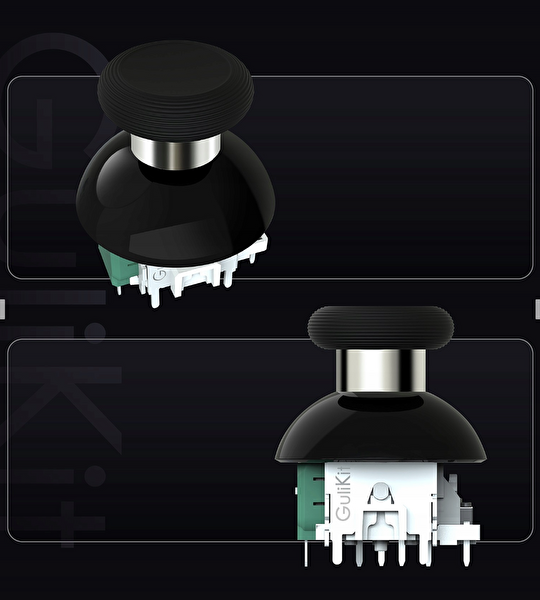 GuliKit NS55 TMR Elektromanyetik Joystick Modülü PS5 DualSense Edge Uyumlu Drift Önleyici Analog Stick