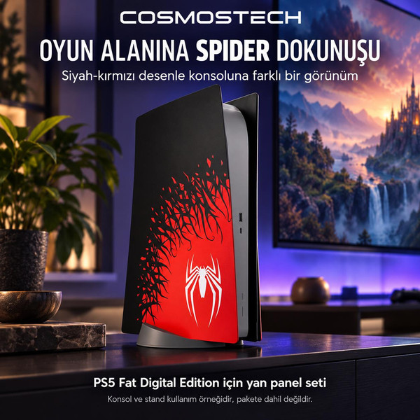 Cosmostech PS5 Fat Digital Edition CS5-024 Konsol Koruyucu Kapak Seti Yan Panel Faceplate Spi (İthalatçı Garantili)