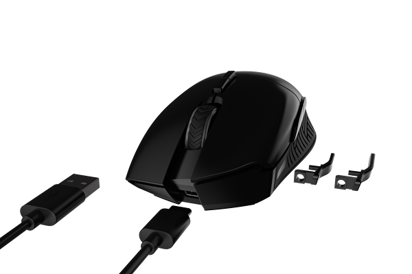 Pusat One Shot Pro Kablosuz Siyah Oyuncu Mouse