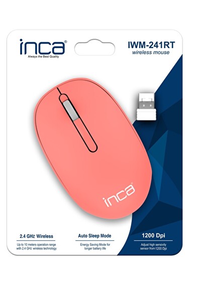 Inca IWM-241RT Candy Desing 3D Wireless Mouse - Turuncu