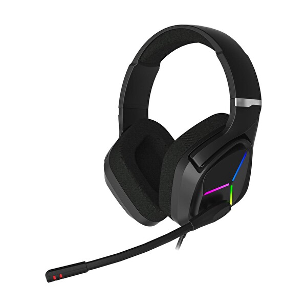 Lecoo HT406 Kablolu RGB Siyah Oyuncu Kulaklığı