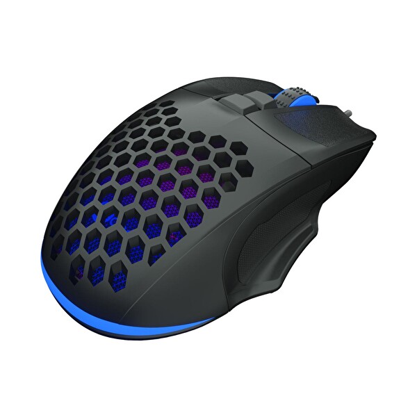 Lecoo MS107 RGB Led Aydınlatmalı 3200 Dpi 7 Tuşlu Siyah Gaming Oyuncu Mouse