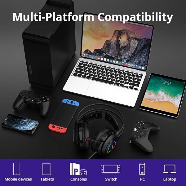 Tronsmart Glary Alpha RGB Oyuncu Kulaklığı