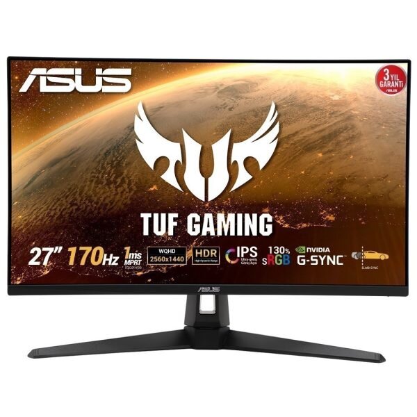 Asus Asus TUF Gaming VG27AQ1A 27" 1 MS 170 Hz G-Sync IPS QHD Oyuncu Monitörü
