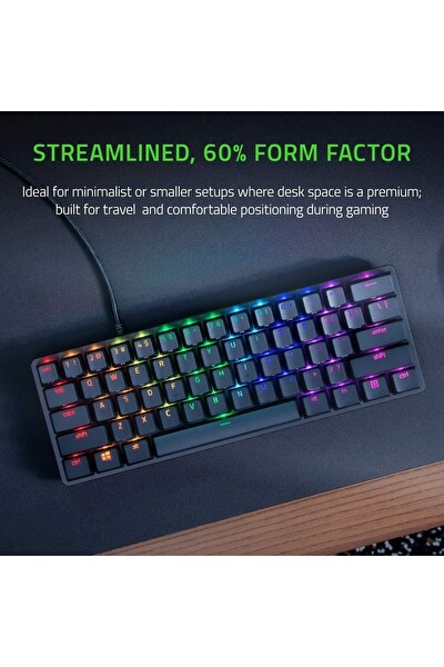Razer Huntsman Mini Analog Optik Switch Q Siyah Kablolu Oyuncu Klavyesi