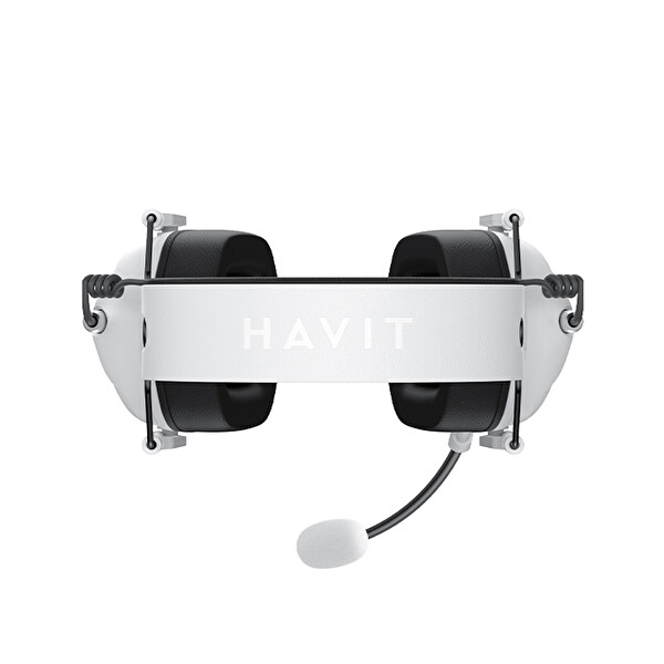 Havit Gamenote H2033D Mikrofonlu 50 MM 3.5 MM Jack Speaker Beyaz Oyuncu Kulaklığı